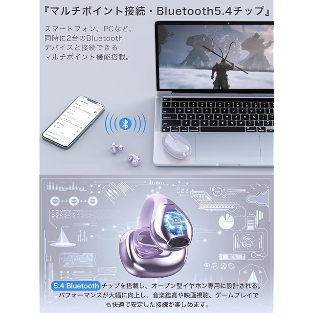 音質至上主義・アクセ感覚のイヤーカフ型】 Earaku (イアラク