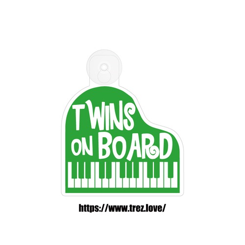 全8色 TWINS ON BOARD ピアノ 吸盤