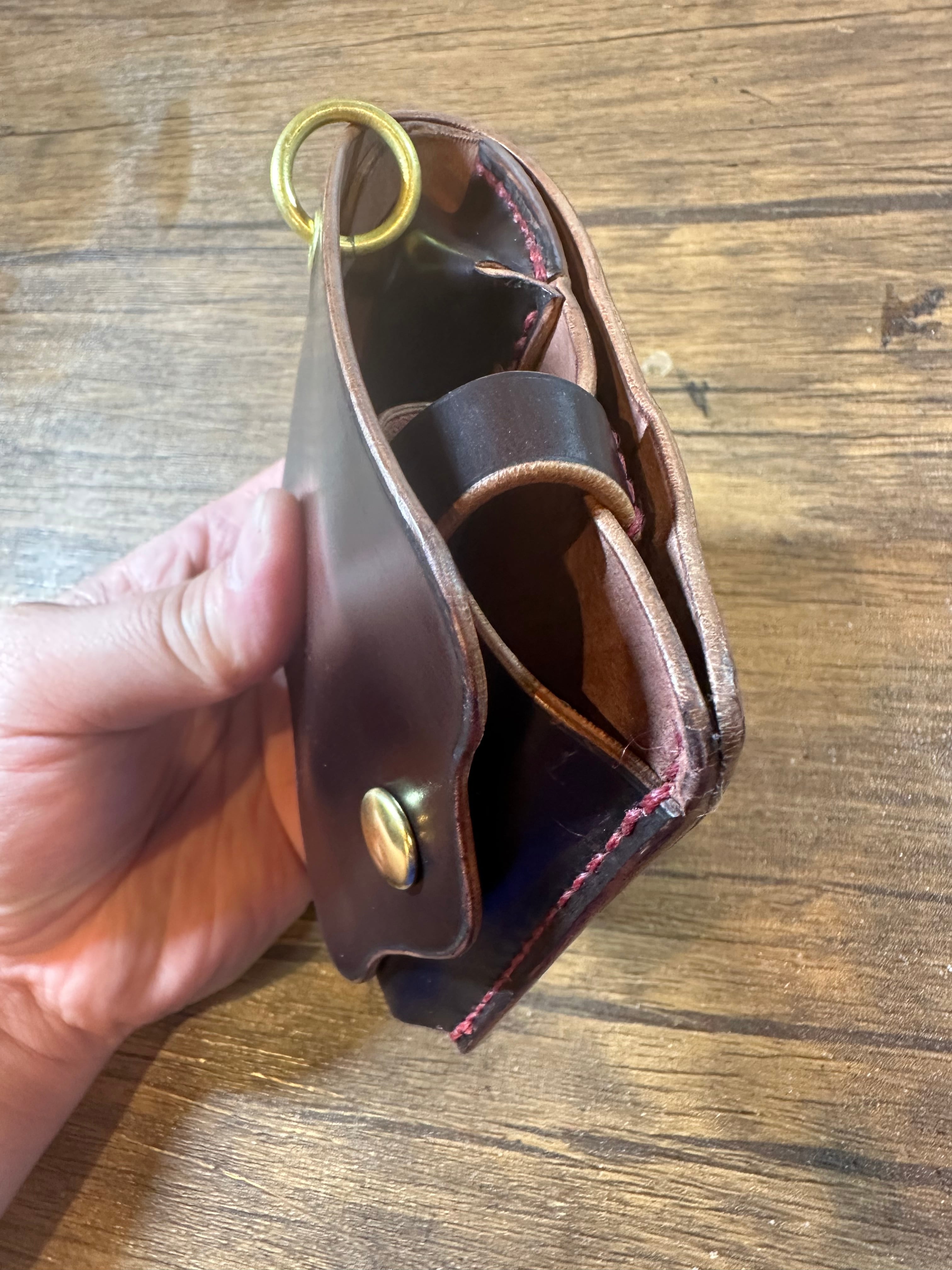 即納』CK-071ASシェルコードバン仕様 コンパクトウォレット