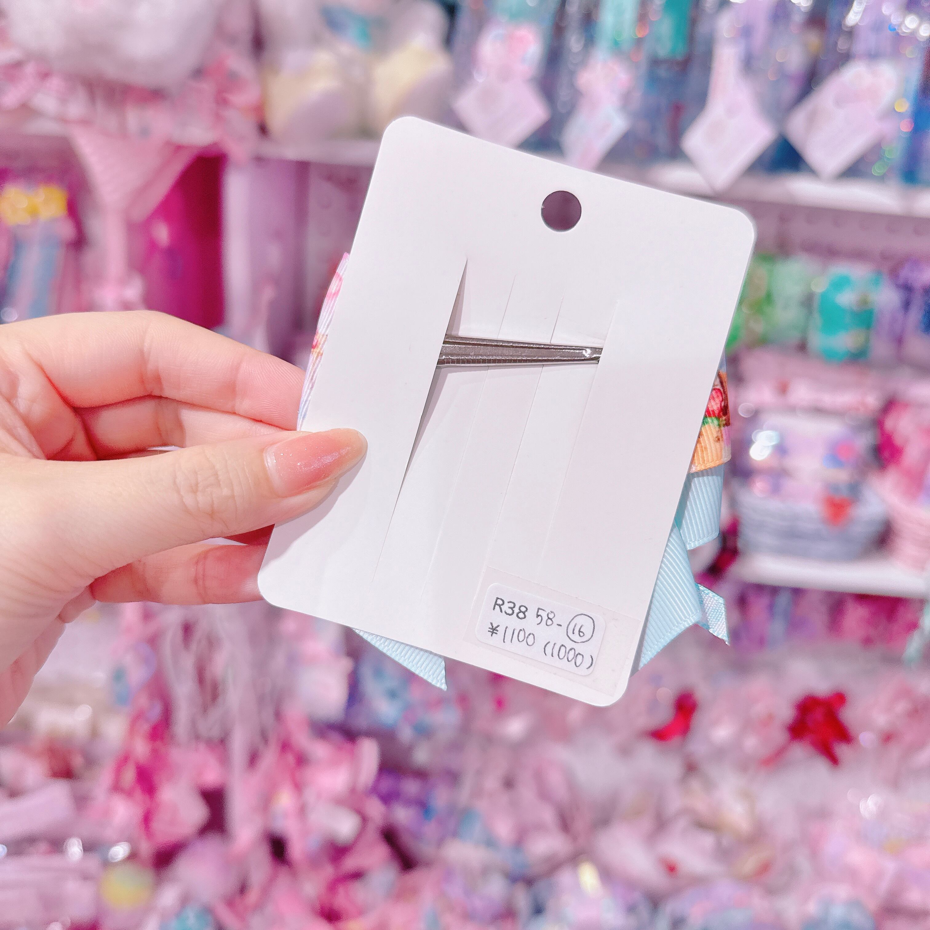 【R38】58-16カノンリボンヘアクリップ