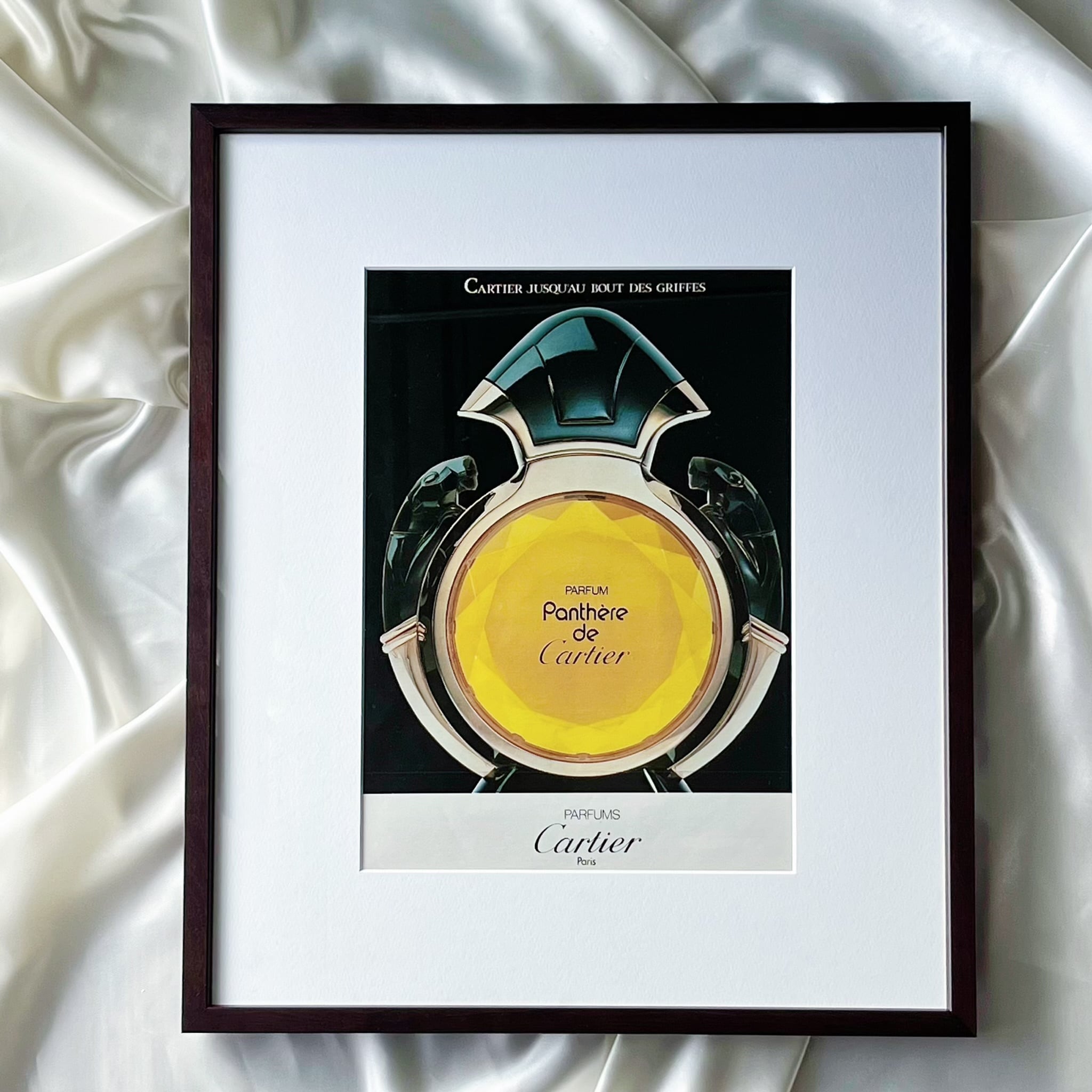 1990 広告＞Cartier カルティエ 香水 ポスター ヴィンテージ アート