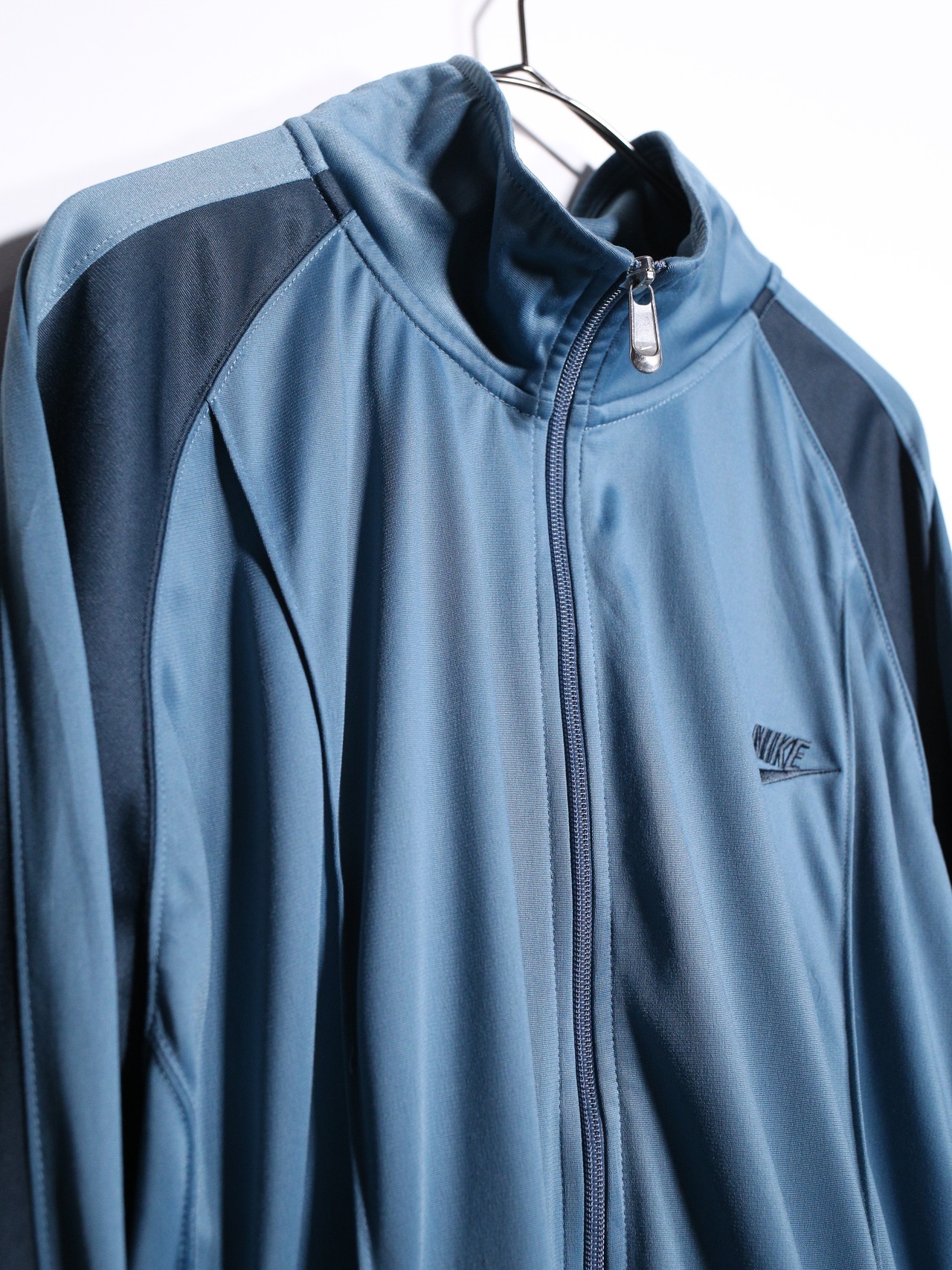 “NIKE” two-tone blue track jacket - 7