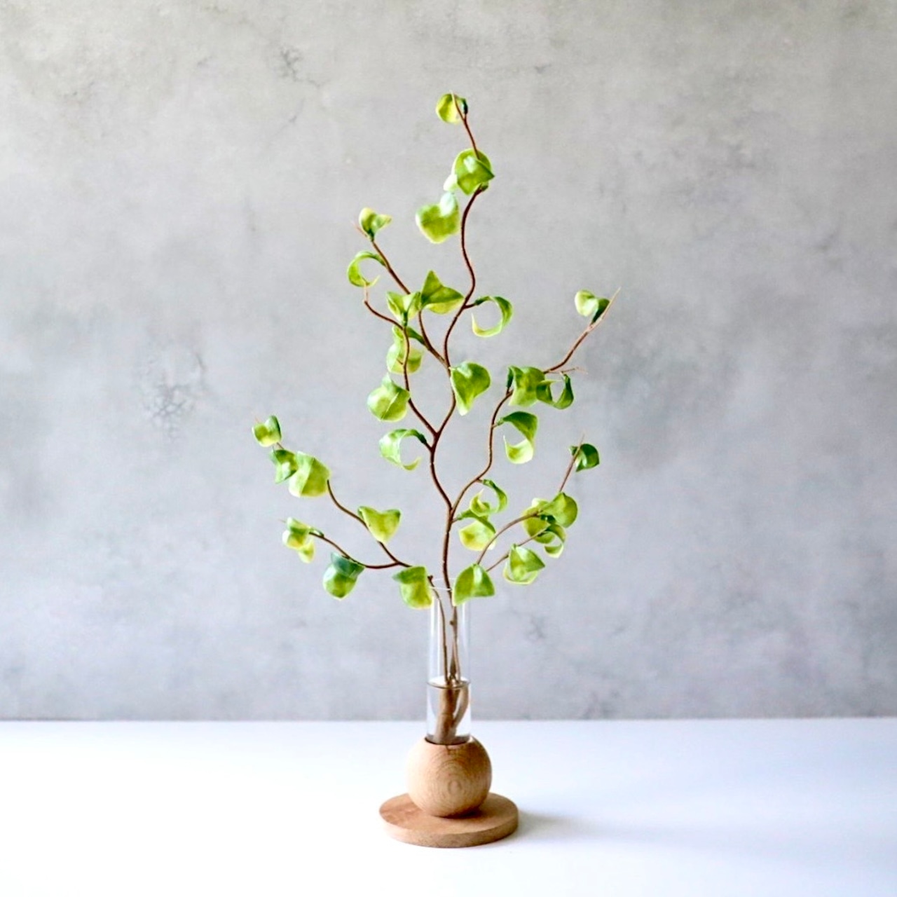 ベンジャミン 斑入り 造花 フェイクグリーン 花瓶付き 卓上 観葉植物 インテリア H38cm