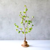ベンジャミン 斑入り 造花 フェイクグリーン 花瓶付き 卓上 観葉植物 インテリア H38cm