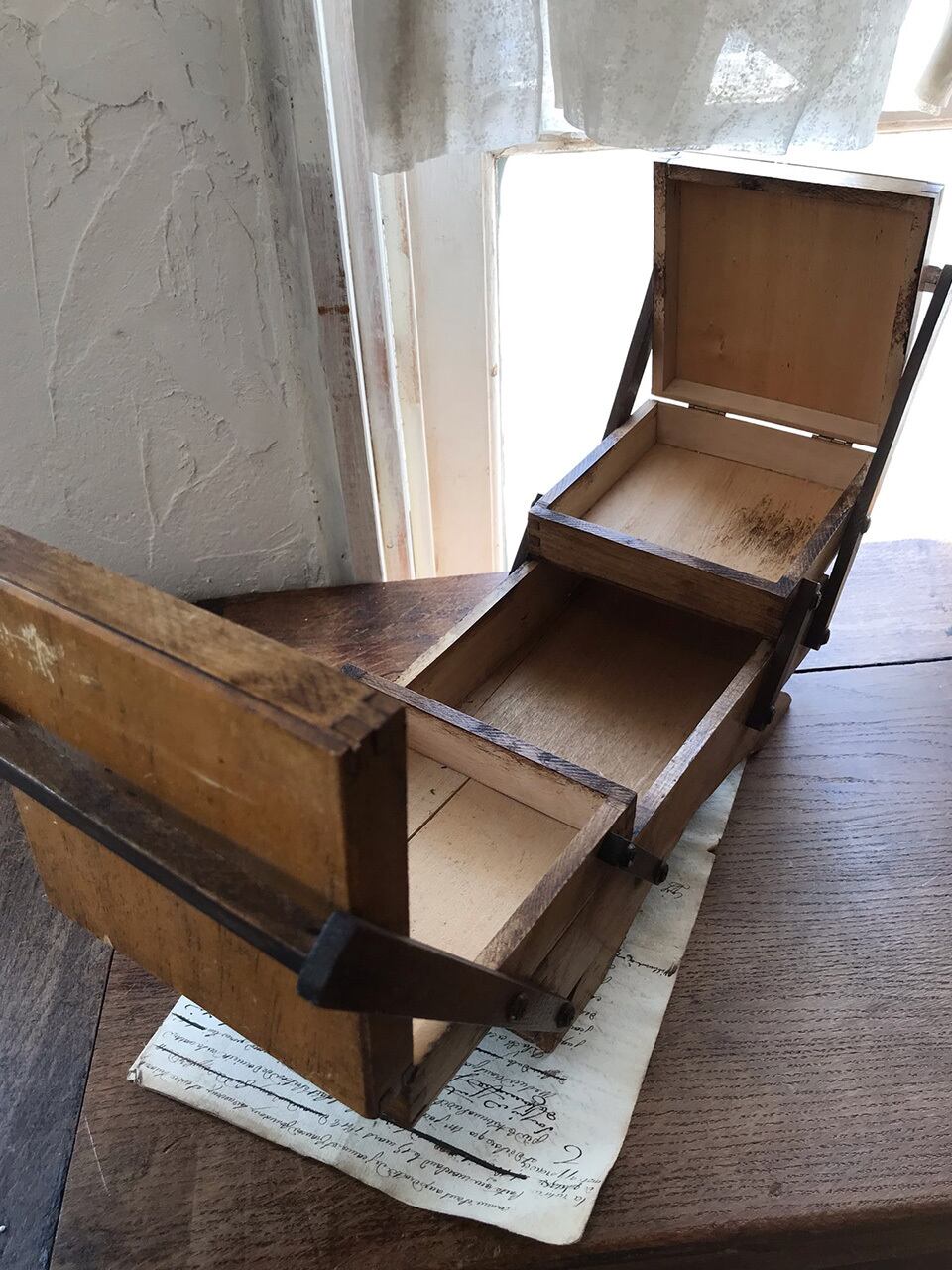 ミニソーイングボックス 手芸箱 | Brocante de La Cocotte （フランス