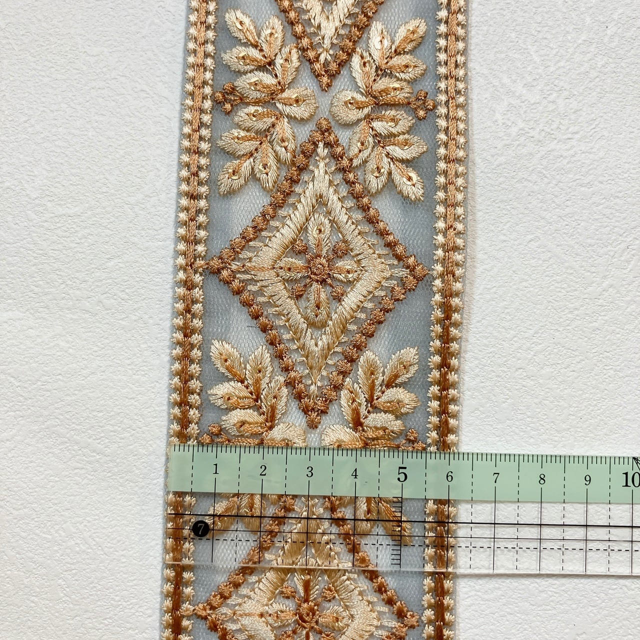 【本日限定】インド刺繍リボン　ロール販売　5本セット　ホワイト系④ ロール販売＊ | インド刺繍リボン専門店Rino Ribbon