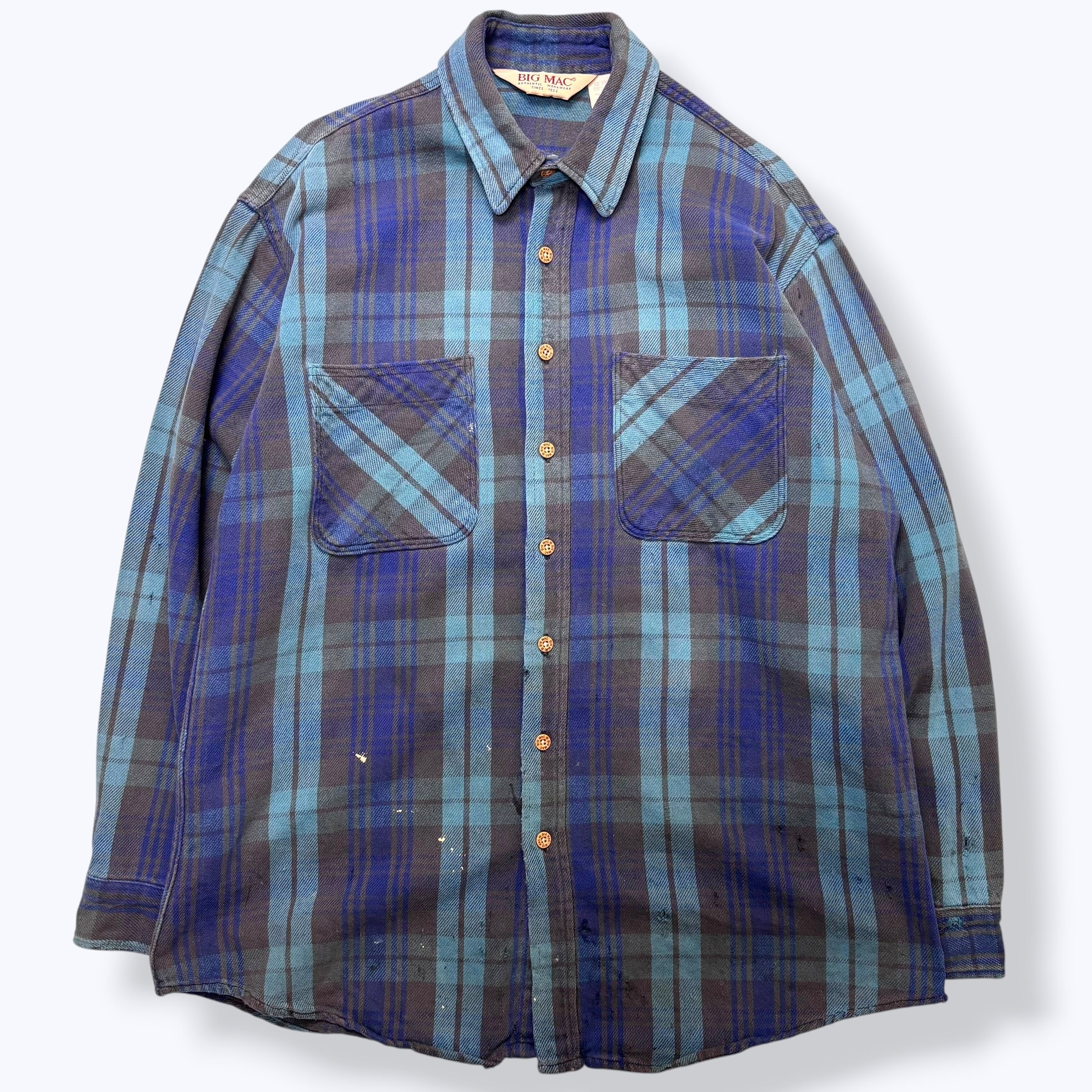50s Sun Valley Heavy Flannel Shirt 40年代 50年代サンバレー マチ