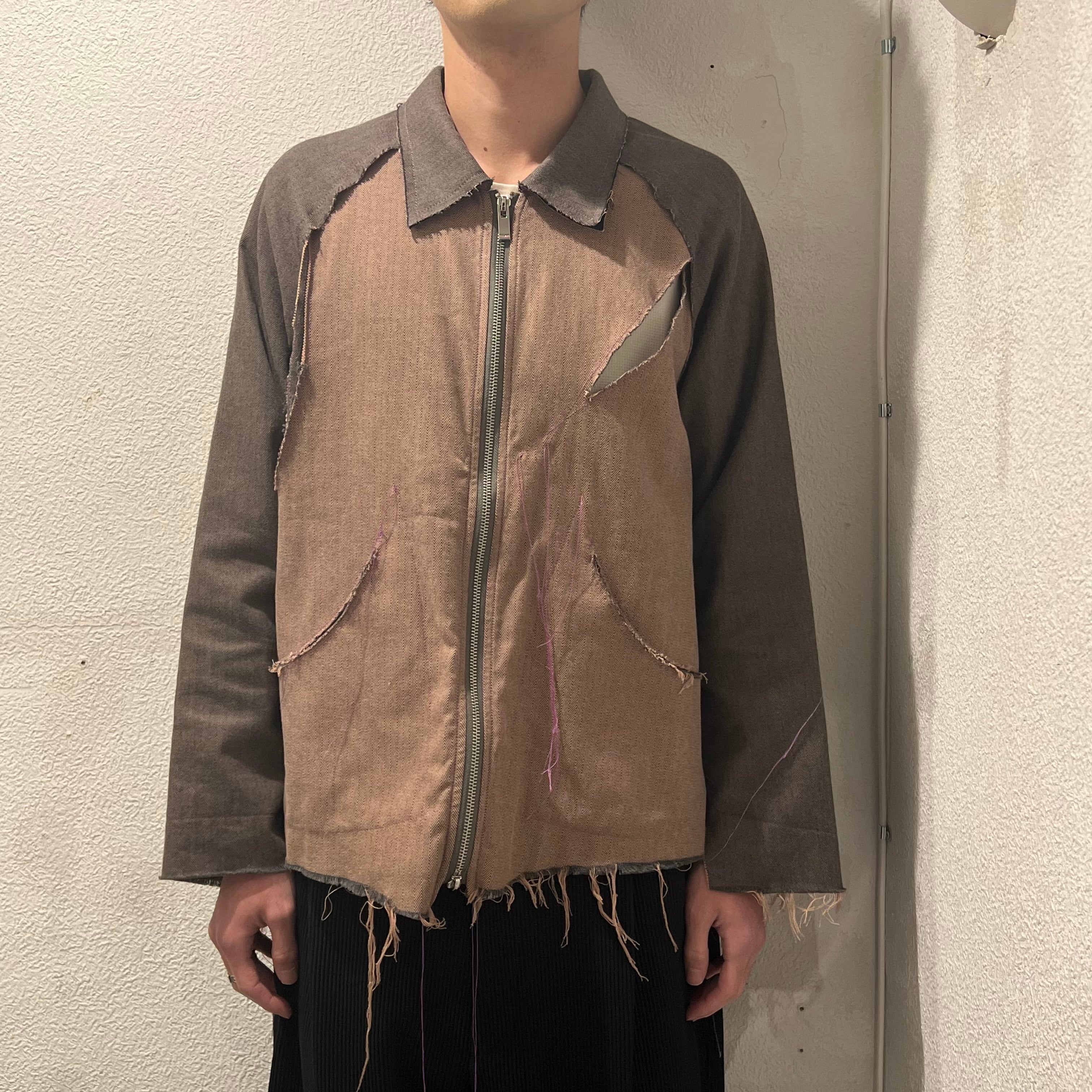 sulvam サルバム 19SS カットオフジップブルゾン ジャケット CUT ZIP BLOUSON SJ-Y02-600 179cm63kg  SIZEM【表参道t12】 | ブランド古着Brooch powered by BASE