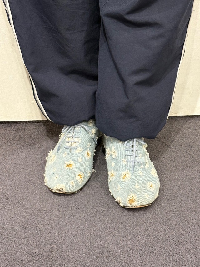 Repetto / vintage light blue flat shoes.