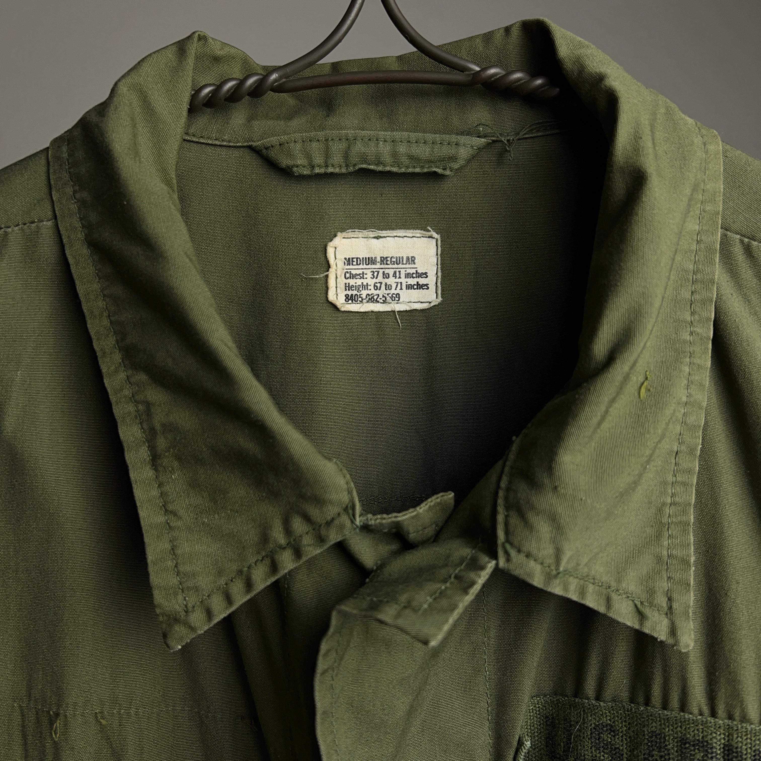1967 U.S.ARMY JUNGLE FATIGUE JACKET 3rd前期 60's【0530A28 1967 U.S.ARMY JUNGLE FATIGUE JACKET 3rd前期 60's【0530A28