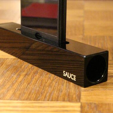 木製iPhone スティック スピーカー・ピアノブラック | WOODWORK CENTER