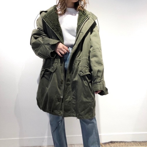 70's French army m-64 field parka ライナー有り【NS】