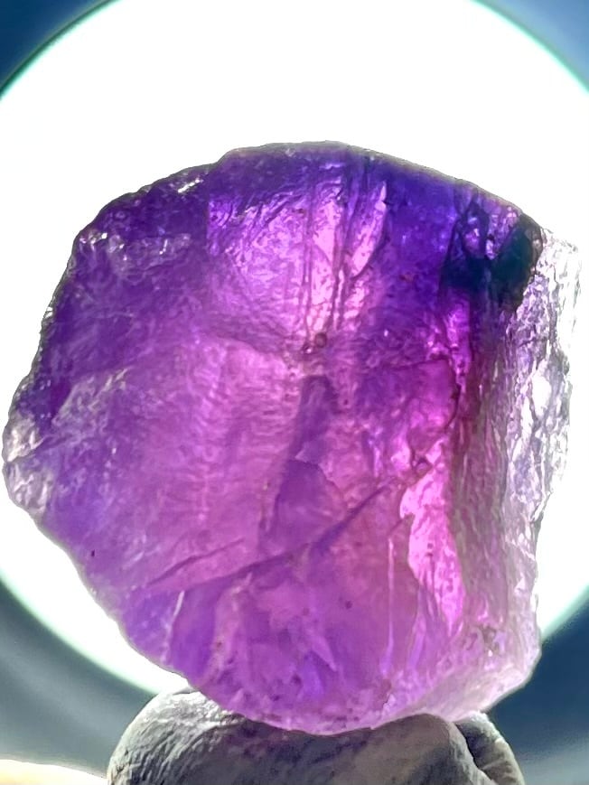 12) 「マリアライト」パープル・スキャポライト原石