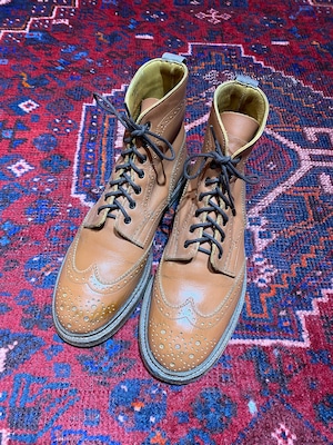 ◎.Tricker's WING TIP  LEATHER BOOTS MADE IN ENGLAND/トリッカーズレザーウィングチップブーツ2000000057347
