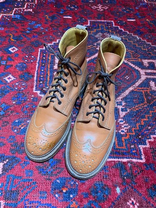 ◎.Tricker's WING TIP  LEATHER BOOTS MADE IN ENGLAND/トリッカーズレザーウィングチップブーツ2000000057347