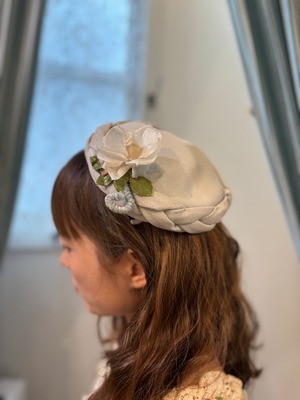 【ご購入のお客さま専用】50’s pale blue white flower headdress