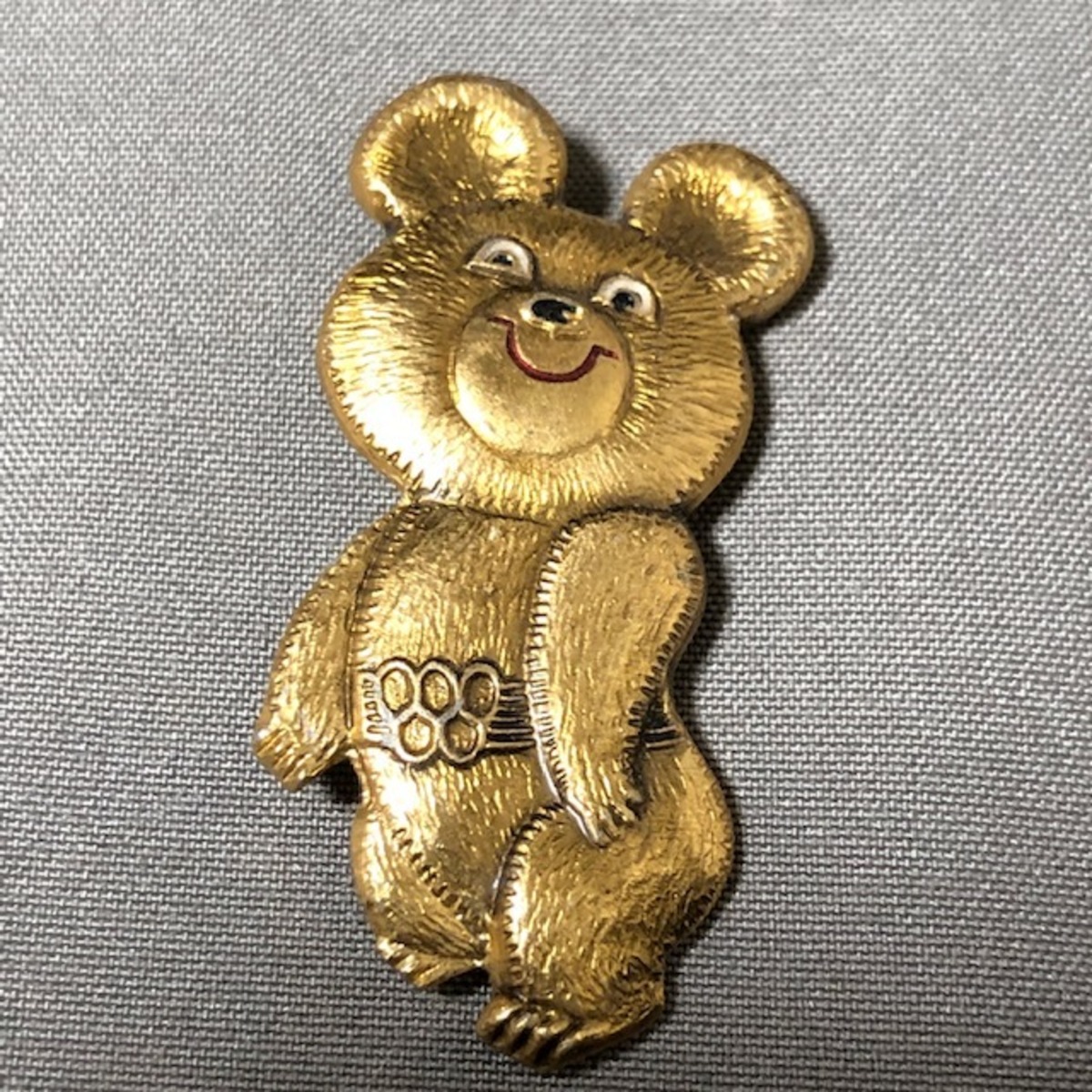 モスクワオリンピック こぐまのミーシャ バッジ 3.8cm | アンティーク 