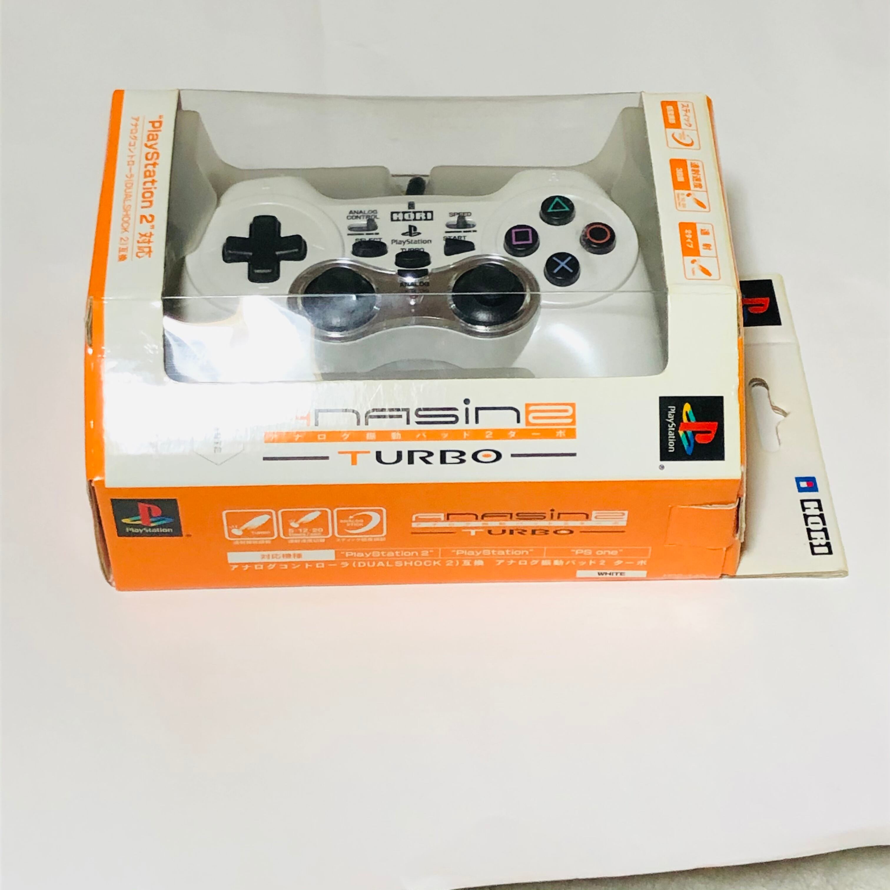 HORI アナログ振動パッド2ターボ ホワイト PS2 DUALSHOCK2 互換 | 藤沢