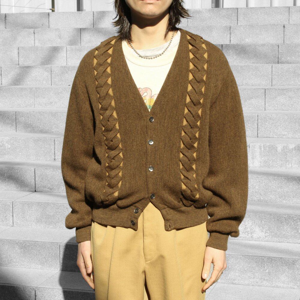 Vintage Knit Cardigan [Late 1960s-] [COLUMBIA KNIT Thunderbird] 3D