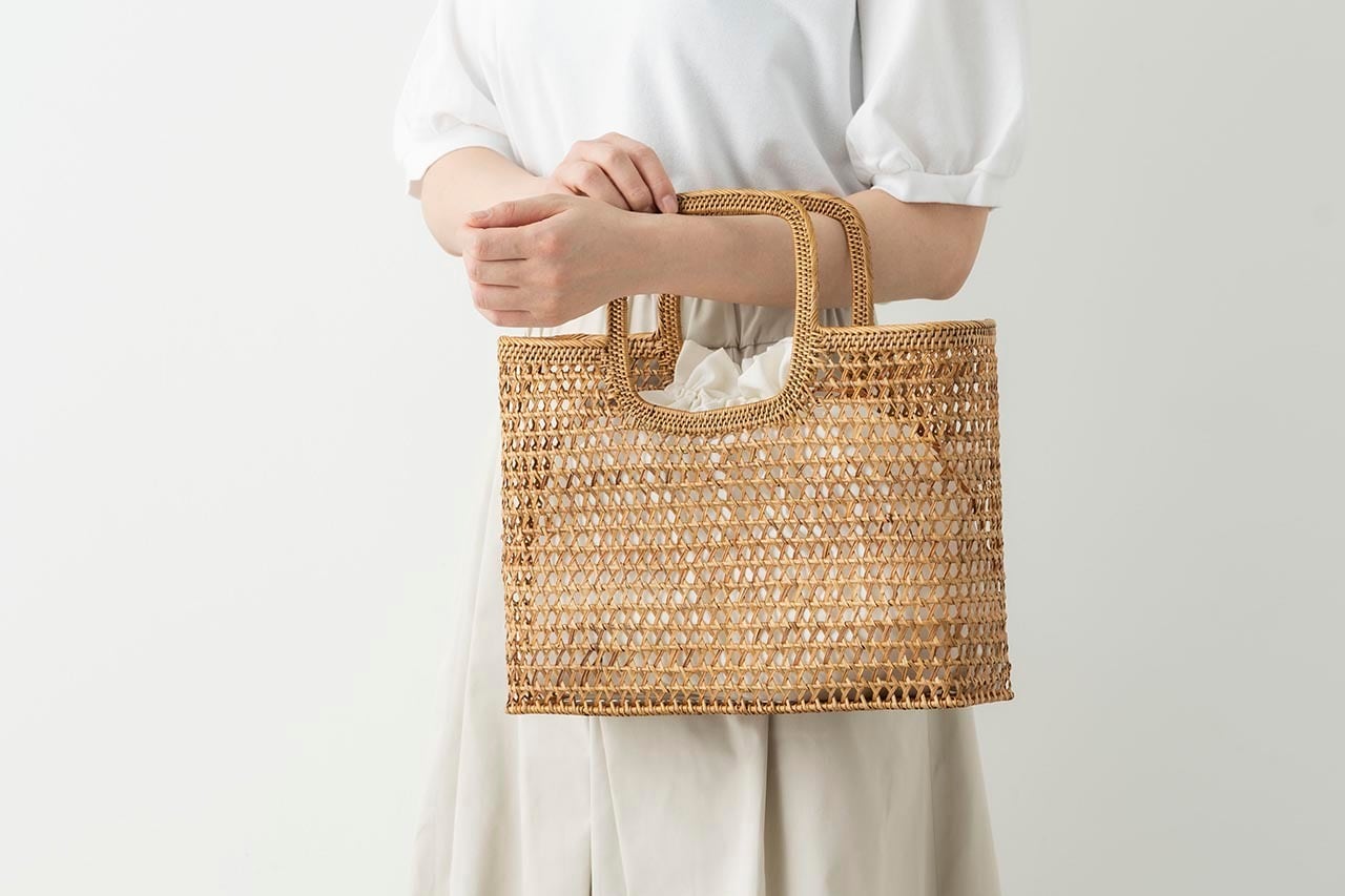 hint hint かごバッグ「BAG11」大（2色） | 中村江里子セレクション