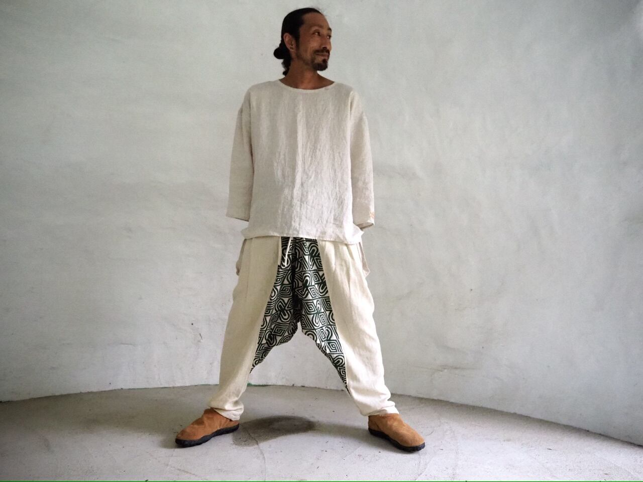 Hemp×Organic cotton /サルエルパンツ | isica 〜 心を緩め、暮らしを