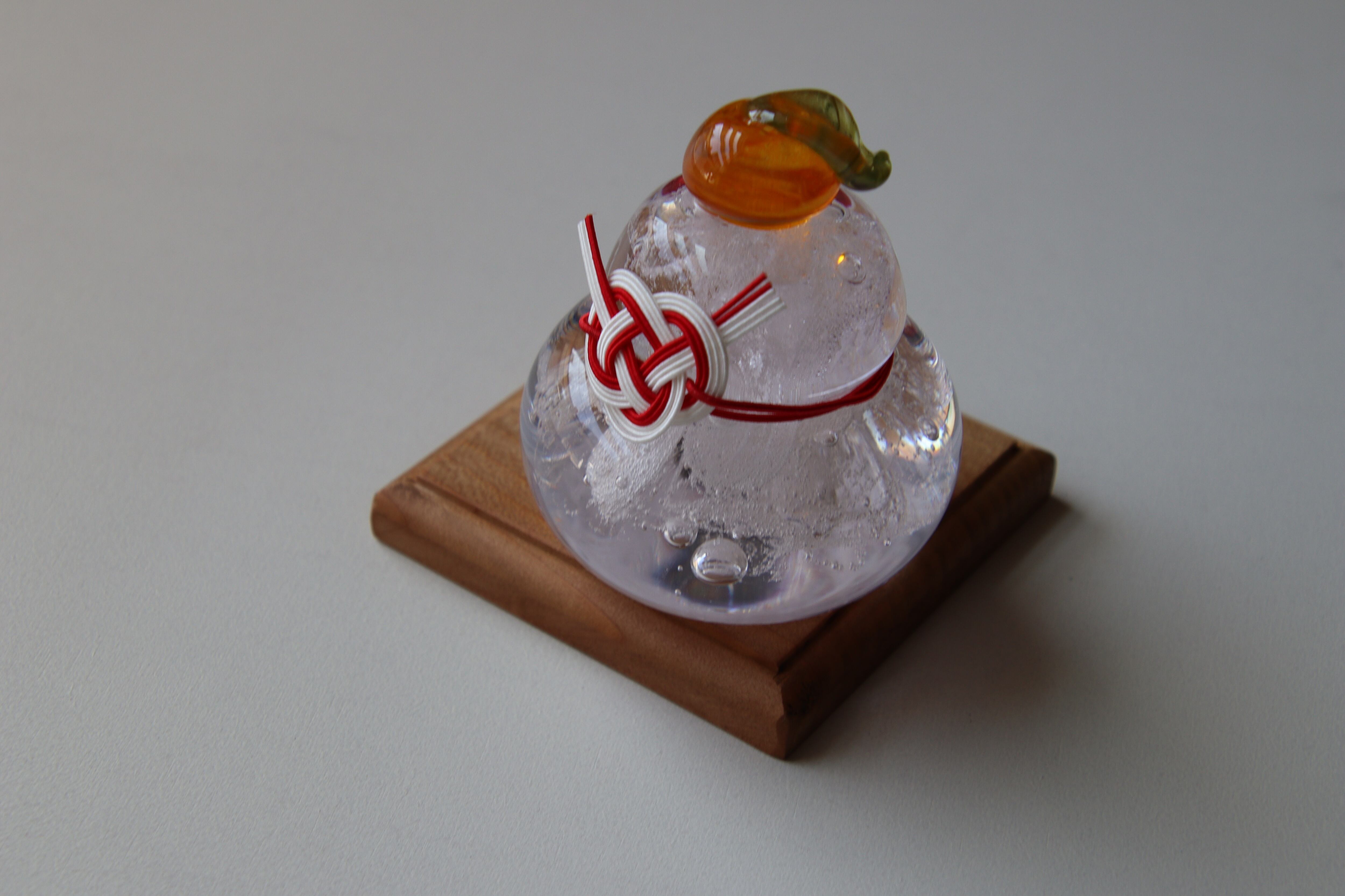 鏡餅(桐箱入り) | 兒島硝子