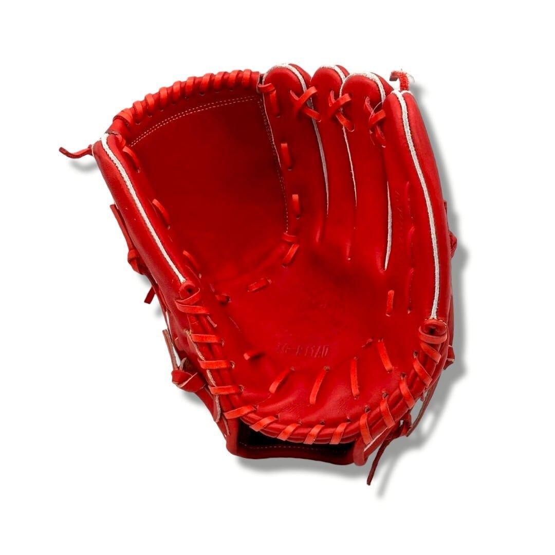 【軟式】玉澤 投手用(ピッチャー用) グローブ TG-R11AD型 本体Rオレンジ 紐同色|タマザワ_03
