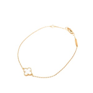 ヴァンクリーフ&アーペル スウィート アルハンブラ ブレスレット K18PG ピンクゴールド マザーオブパール レディース Van Cleef & Arpels 【中古】