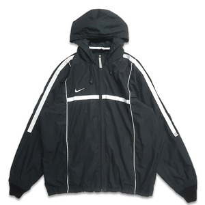 古着 ナイキ NIKE ポリエステル トラックジャケット ジップアップジャケット ブラック 表記：L　gd408830n w60318