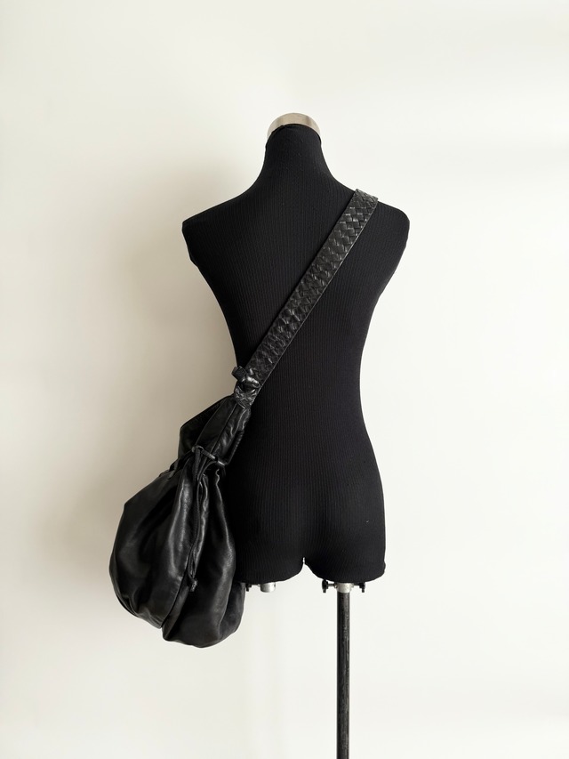 1990s BOTTEGA VENETA LEATHER SHOULDER BAG