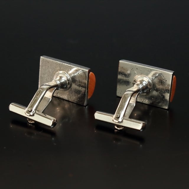 珊瑚 /スウィヴル(レバー)式 カフスボタン cuff links db12237-c | こ