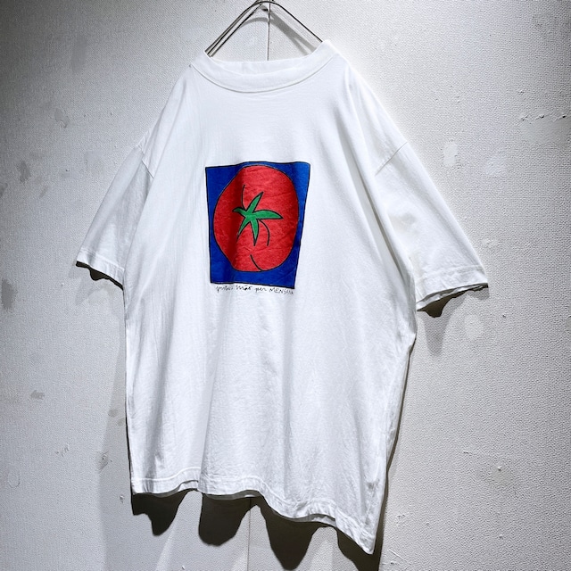 1990s Unique Tomato printed vintage white Tee