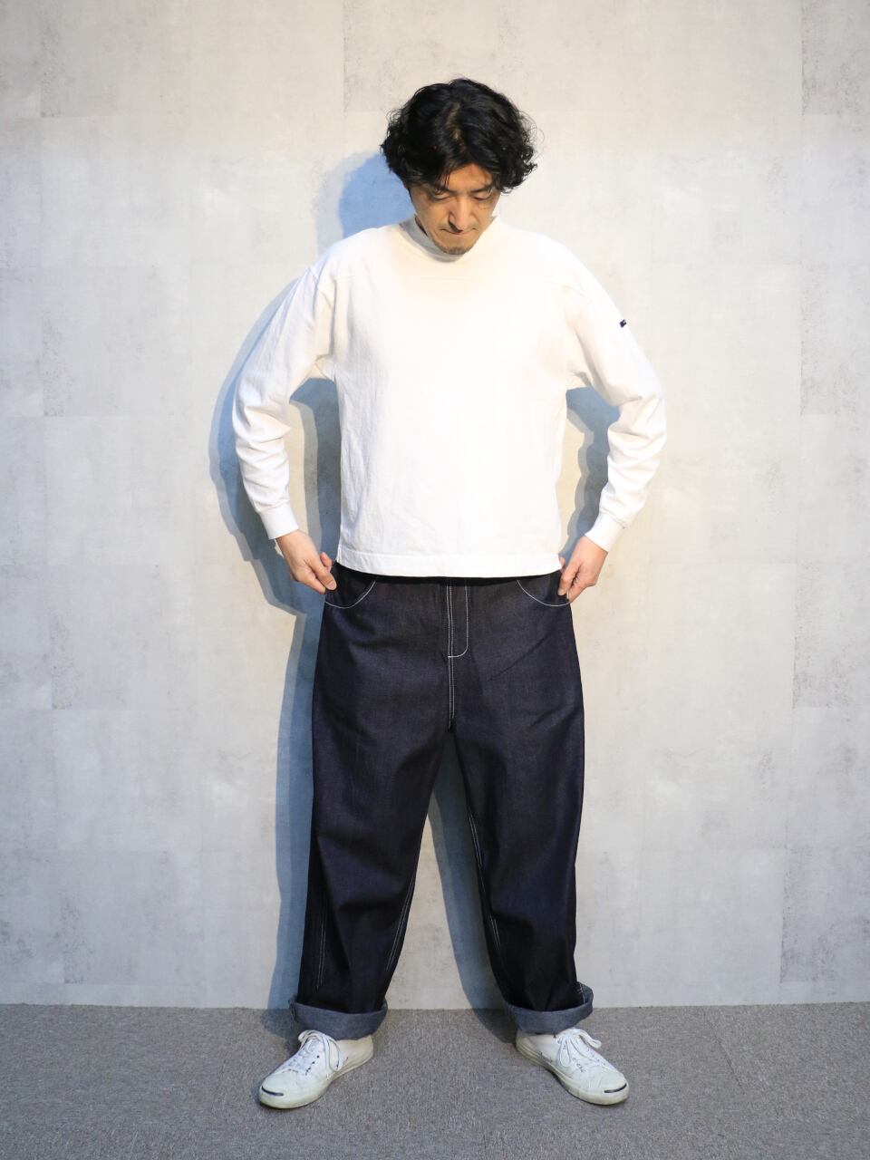 のっぽ 8ozムラデニム ”ノッポ”パンツ | 0189homme【メンズトールサイズ】