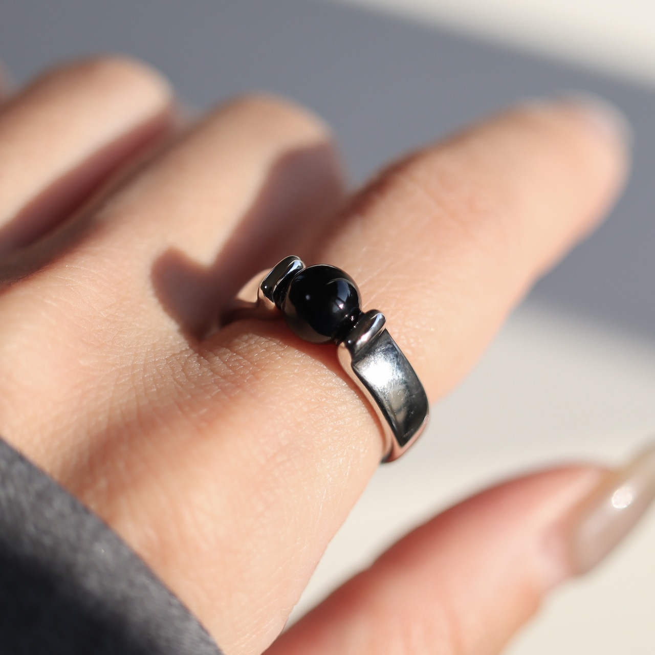 12/23(火)新作発売*stainless onyx ring