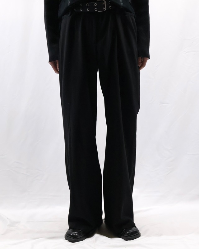no tuck straight slacks