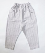 Jacquard sarouel pants  adult M  /   Oyster white