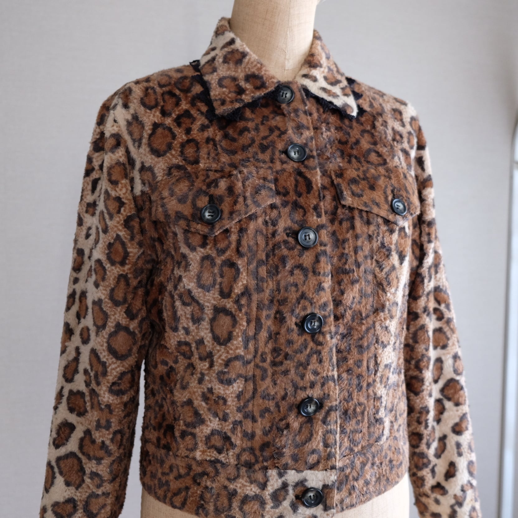 80s-90s MILK ヒョウ柄ショートジャケット | 古着屋Sique おしゃれ古着