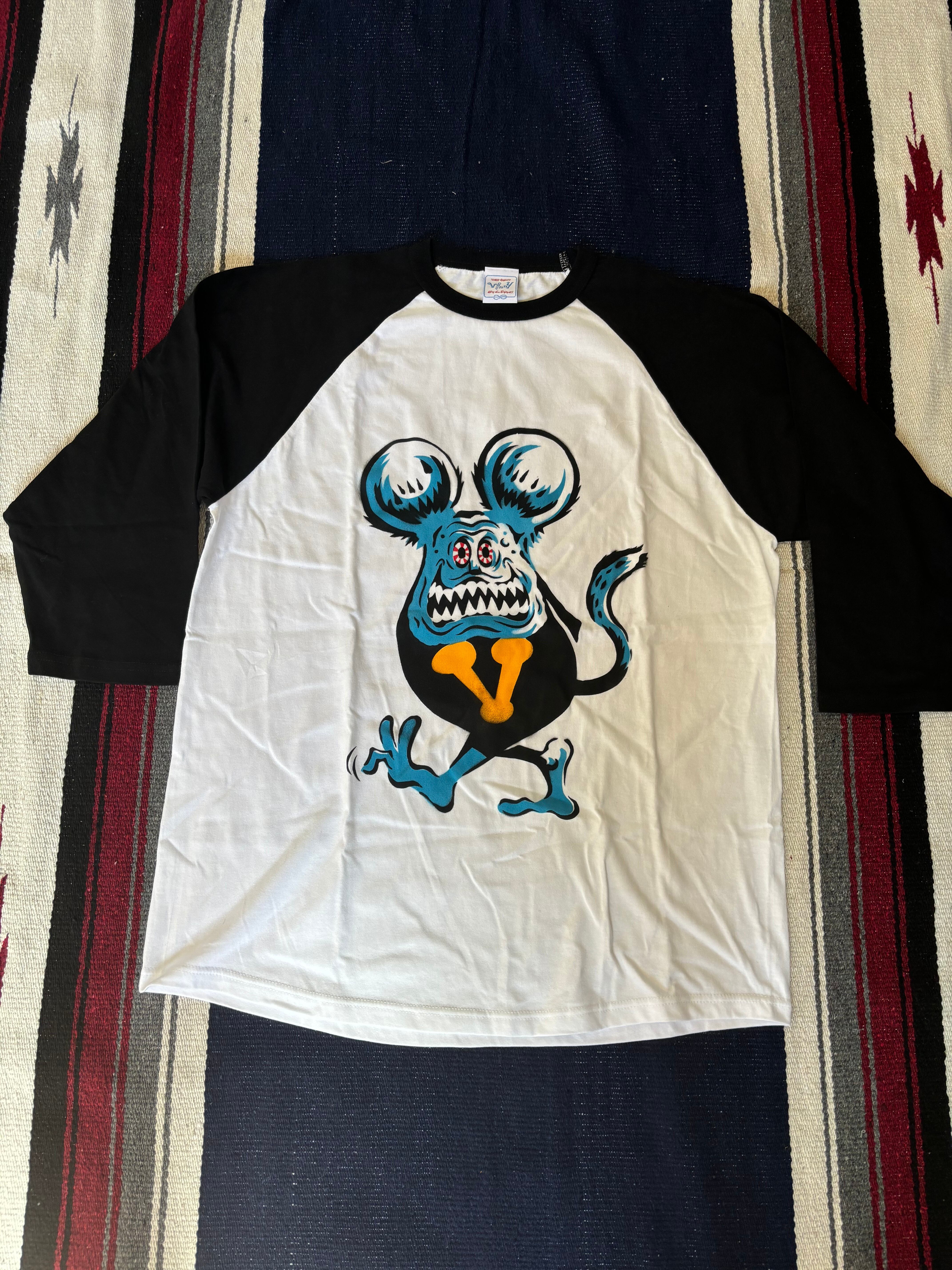 OLD VINNY FINK ステンシル ラグラン七分 Vinny's works