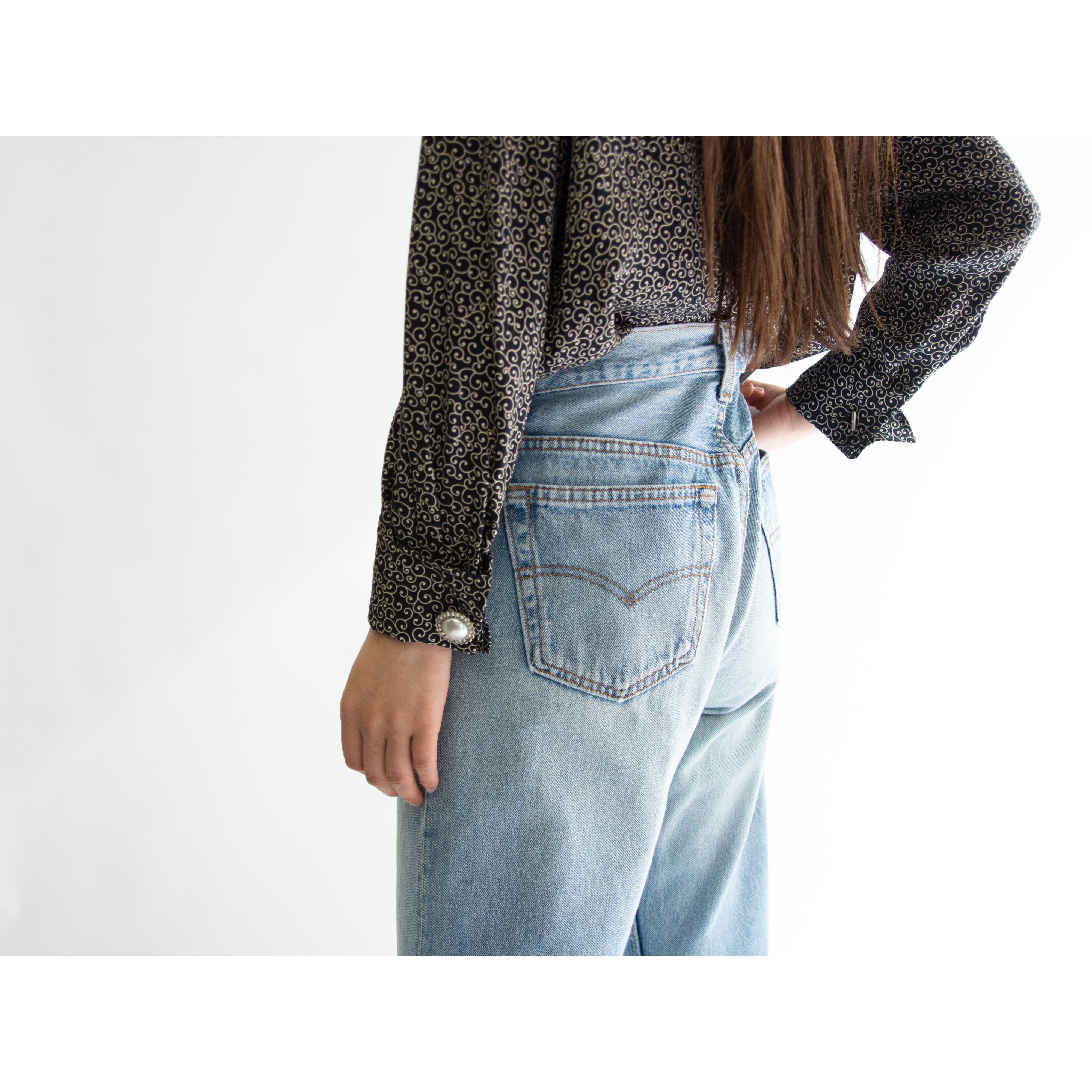 【valentino】Made in Italy 100% Silk Pullover Blouse(ヴァレンティノ イタリア製 シルクブラウス プルオーバー)