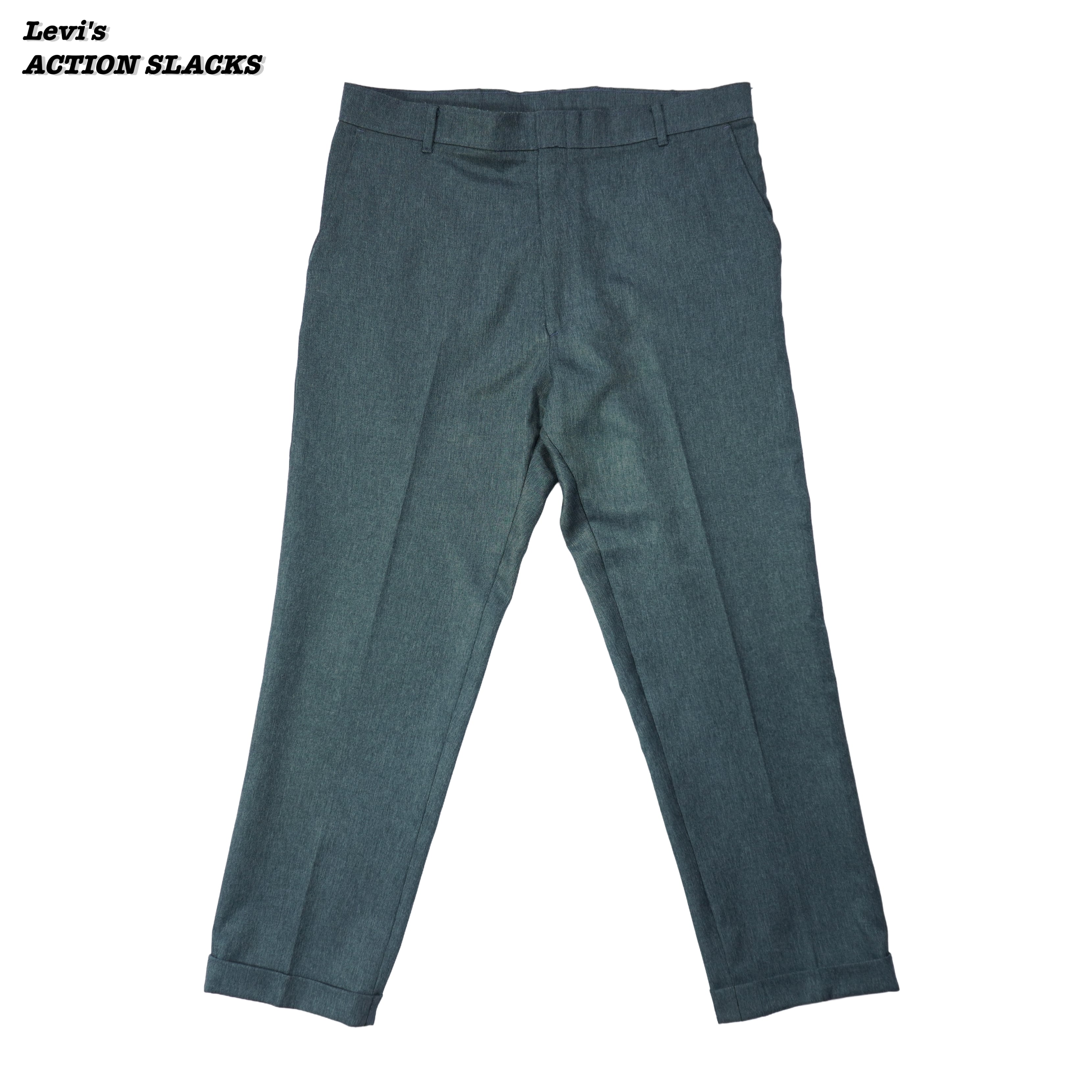 Levi's ACTION SLACKS BLUE GRAY 1990s W36 L30 LS25117 | Loki