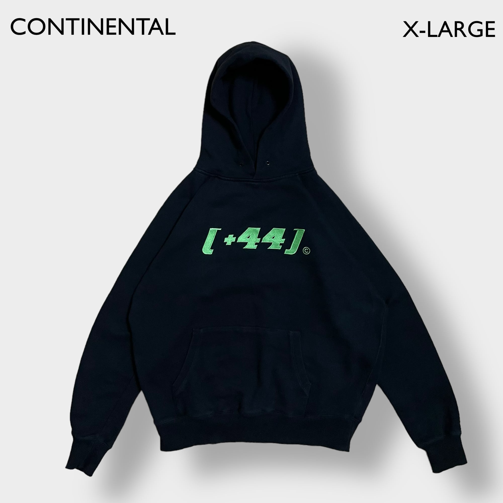 CONTINENTAL CLOTHING XL ビッグサイズ 刺繍ロゴ パーカー プル ...