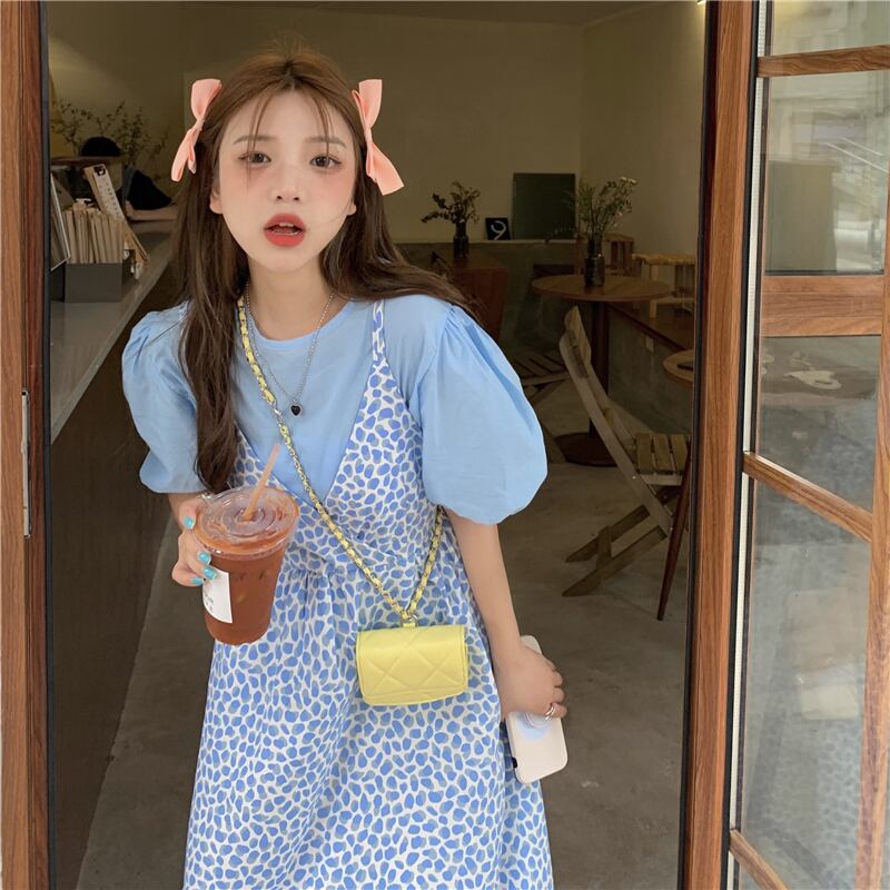 ドレス サマーロングウェストフローラル 大人ガーリー スウィート キュート カジュアル 夏物 花柄 1号婦人78423327498