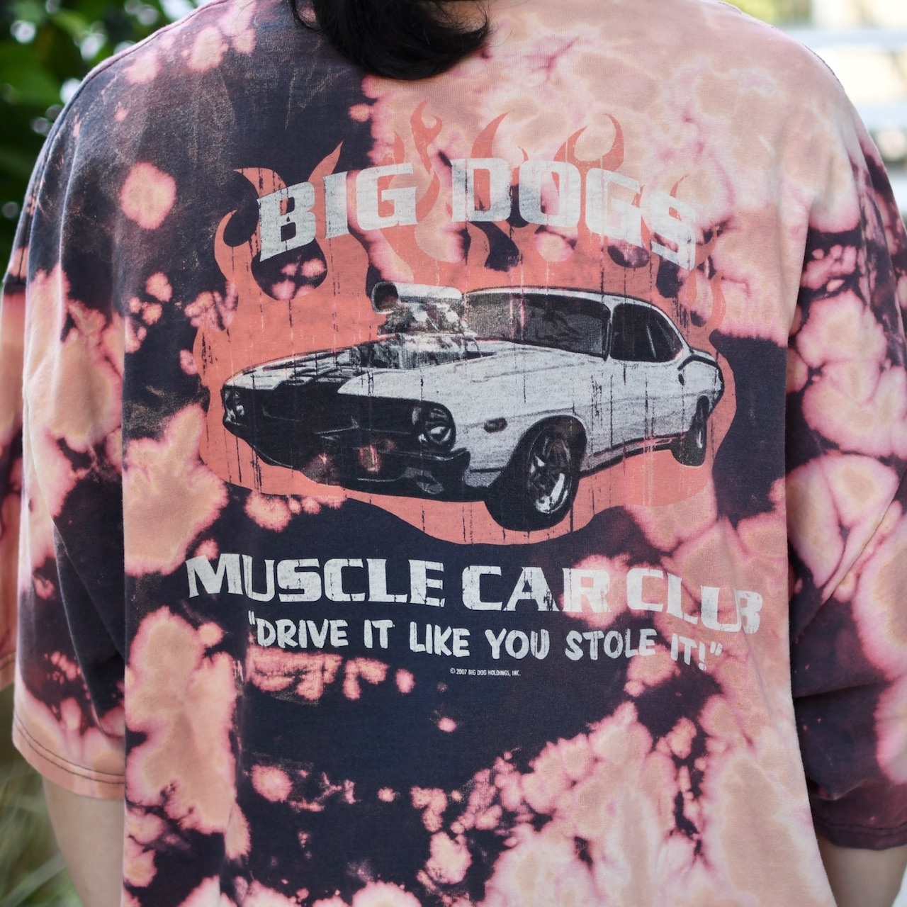 BIG DOGS bleach print tee