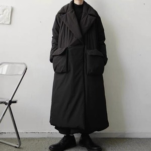 Padded Long Lapel Coat【TR3376】