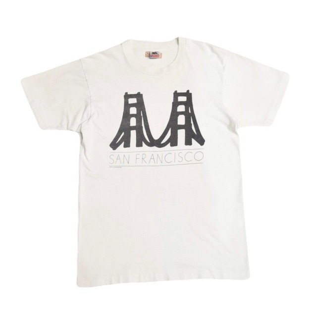 USED 80s "SAN FRANCISCO" T-shirt -Large 02501