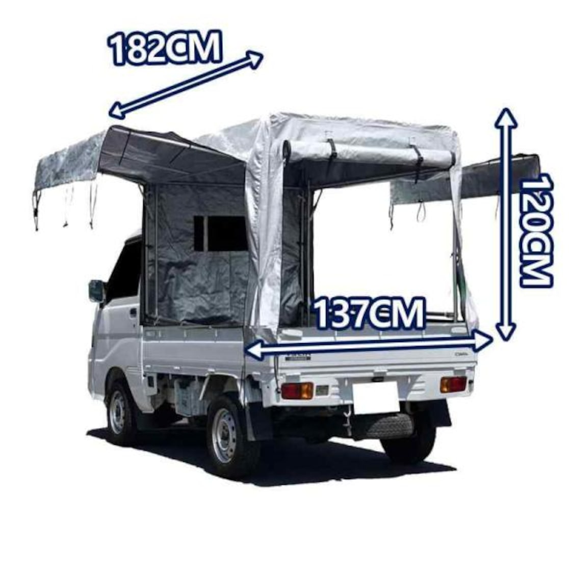 Webirth 荷台シート 輪っかタイプのゴムバンドと荷物固定用ロープつき 軽トラック用と2tトラック用から選べる (ブルー2.1m×1.9m  軽トラック用) Webirth 荷台シート 輪っかタイプのゴムバンドと荷物固定用ロープつき 軽トラック用と2tトラック用から選べる (ブラック2.1m  ...