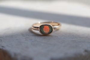 opal ring  k10  (オパール)