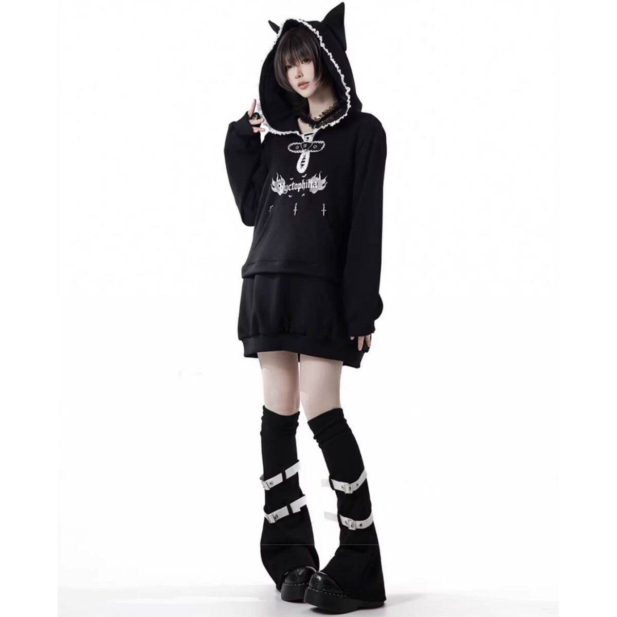 サブカル系ネコミミクロスコーデセットアップ：ジャケット | Maiden's Rêve