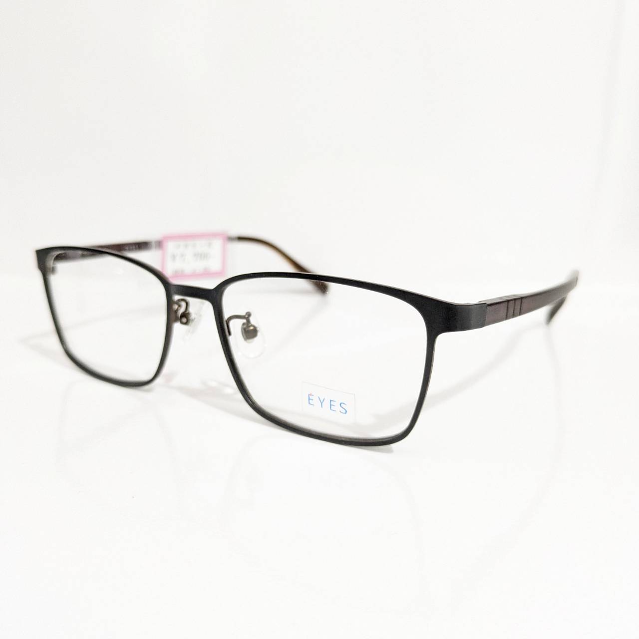 【EYES】スクエアメタルフレーム マットブラック