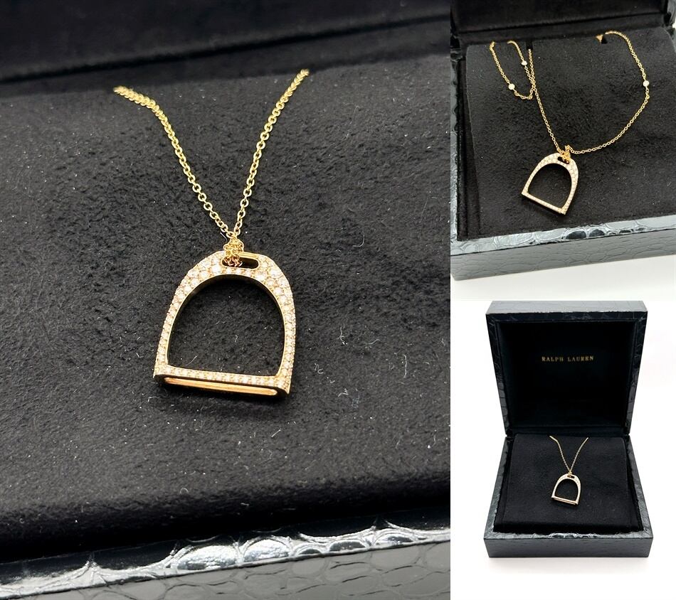 【 リターントゥ ティファニー 】k18 RG Wハートタグ ネックレス